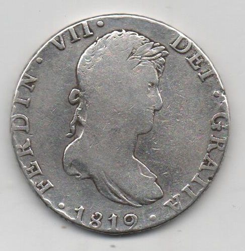 ESPAÑA FERNANDO VII DEL AÑO 1819 DE 8 REALES